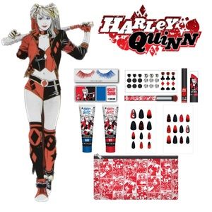 DC Get the Look Cosmetic Set- Harley Quinn Brand New